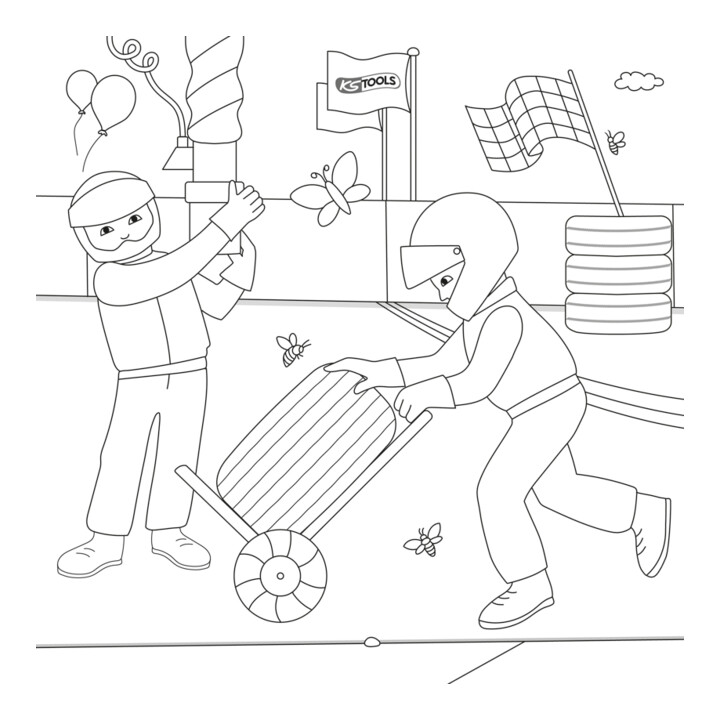 Livre de coloriage d’outils pour enfants KS Tools