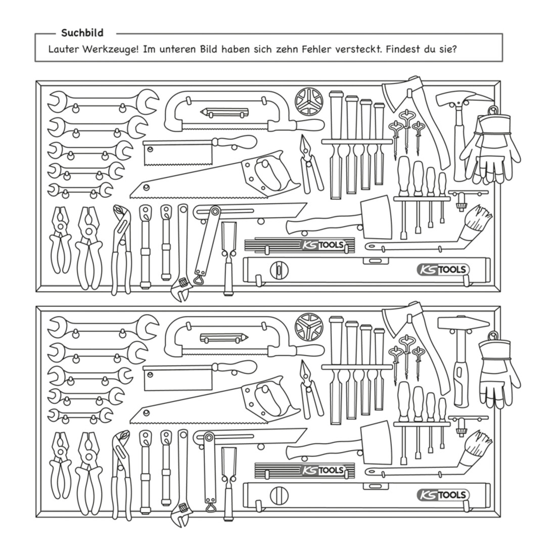 Livre de coloriage d’outils pour enfants KS Tools