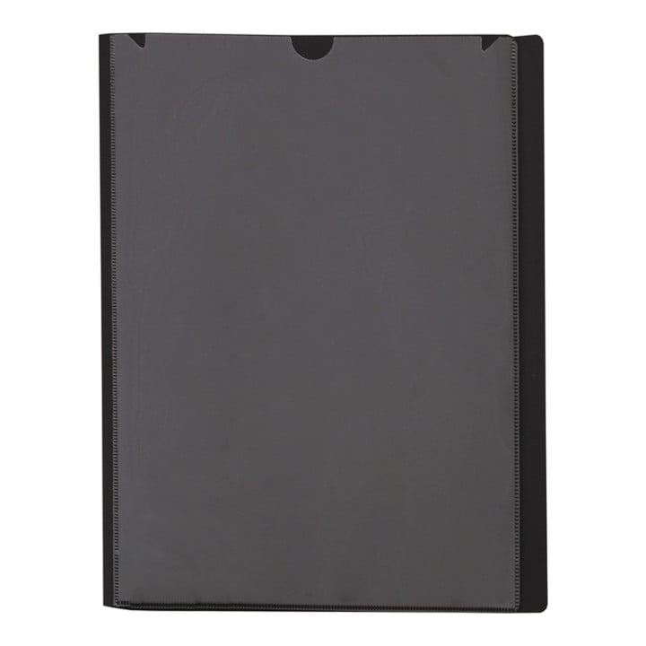 Livrets de présentation Eichner noir, avec poche avant 23 mm