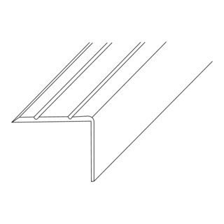 LM-Treppenwinkel 25x20mm L.1000mm Alu.silberf.elox.eins.gel.PG