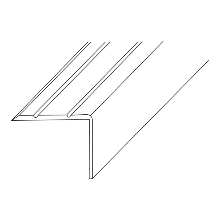 LM-Treppenwinkel 25x20mm L.1000mm Alu.silberf.elox.eins.gel.PG