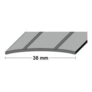 LM-Übergangsschiene B.38mm L.90cm Alu.goldf.2 Rillen mittig gel.PG-1
