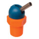 LOC-LINE Buse haute pression CD pour tuyau de refroidissement 1/4" 70bar, Ø 2,2x12,7mm bleu-orange-1