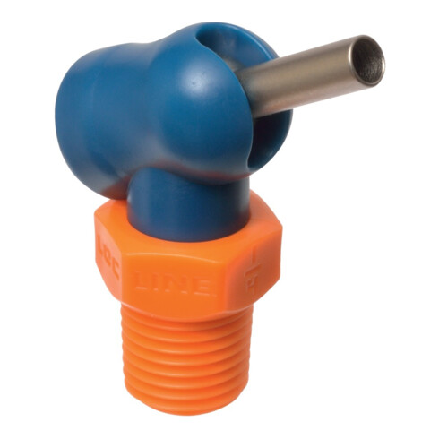 LOC-LINE Buse haute pression XW pour tuyau de liquide de refroidissement 1/4" 70bar, diamètre 1,6x6,4mm bleu-orange