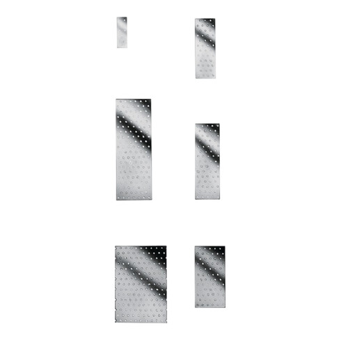 Lochbleche DIN1052 Typ NP20/100/200 L.100mm B.200mm S.2mm feuerverz.