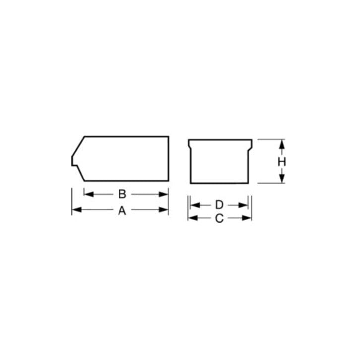 Lockweiler Bac de rangement visible gris pour env. 23 l L.500/450×I.310×H.200 mm en PE empilable
