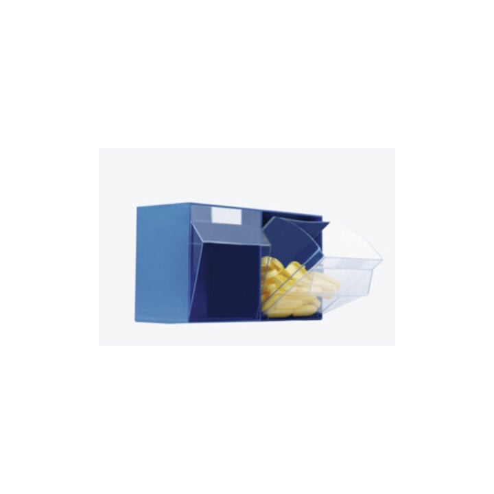 Lockweiler Klarsichtmagazin blau B600xT62xH77mm 9xGr.A PS