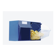 Lockweiler Magasin transparent bleu B600×P168×H207mm 4xGr.D PS-4