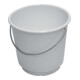 Lockweiler Seau 15l avec graduation, blanc, alimentaire, polyéthylène, anse métallique-1
