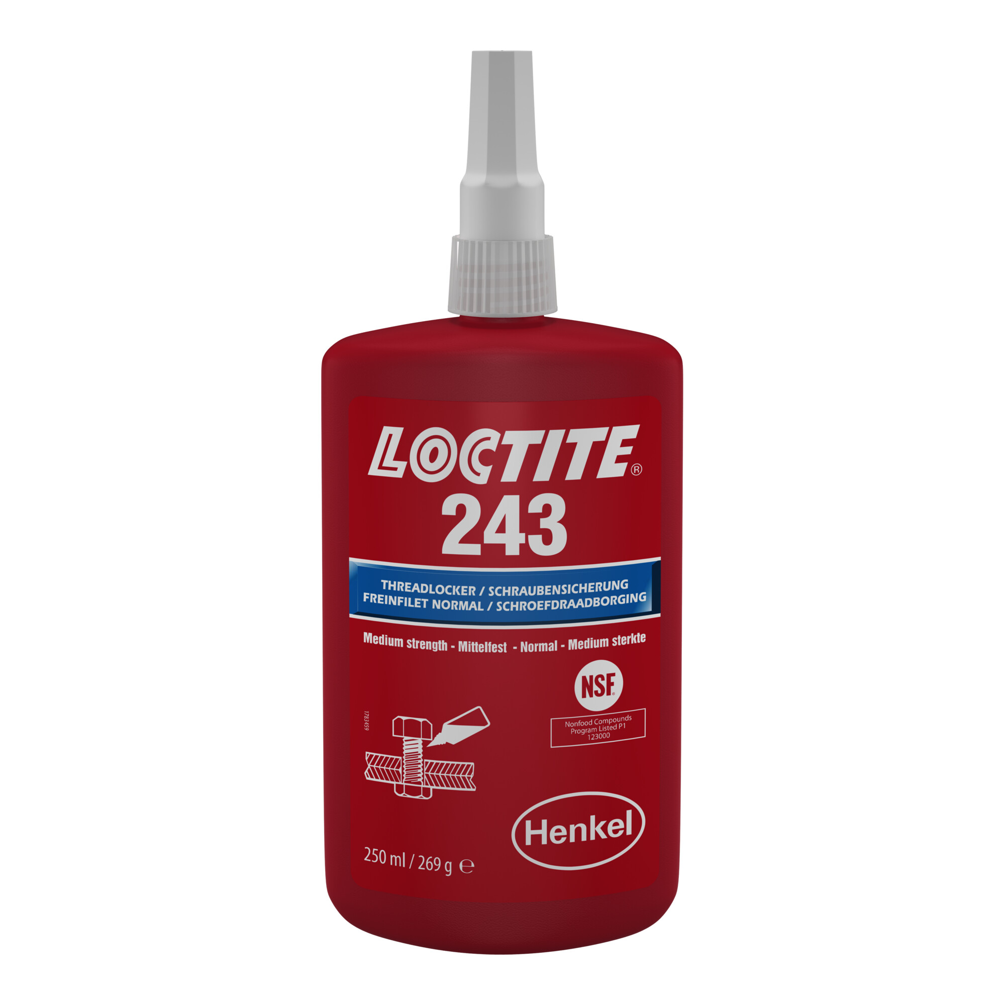 Loctite 243 Schraubensicherung mittelfest 250 ml