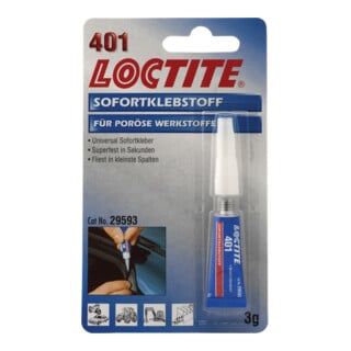 Loctite 401 Colle instantanée incolore 5 g flacon VE12