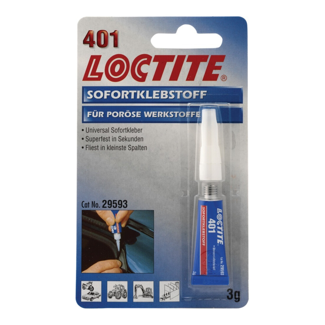 Loctite 401 Colle instantanée incolore 5 g flacon VE12
