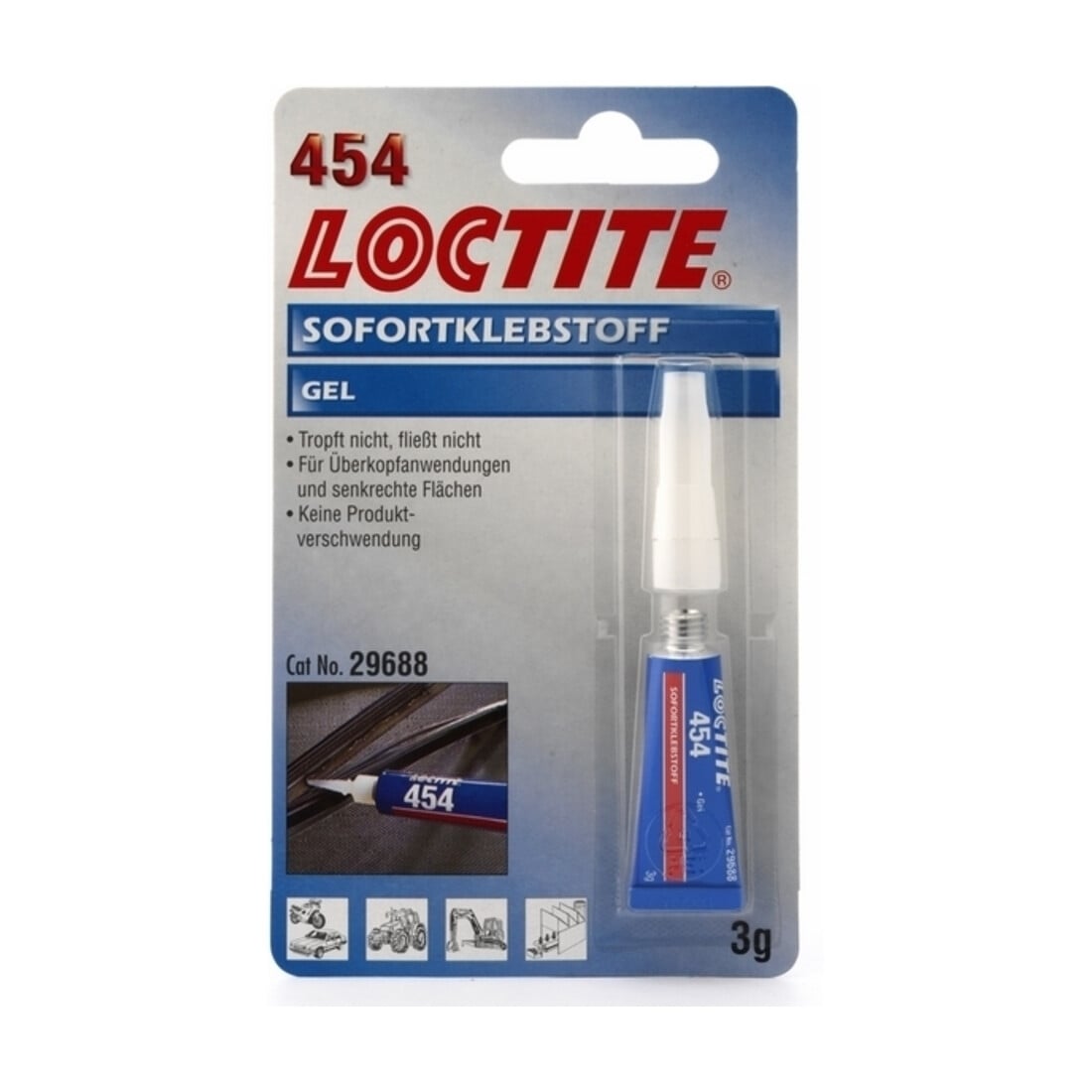 Loctite 454 Colle instantanée incolore 3 g tube VE 12