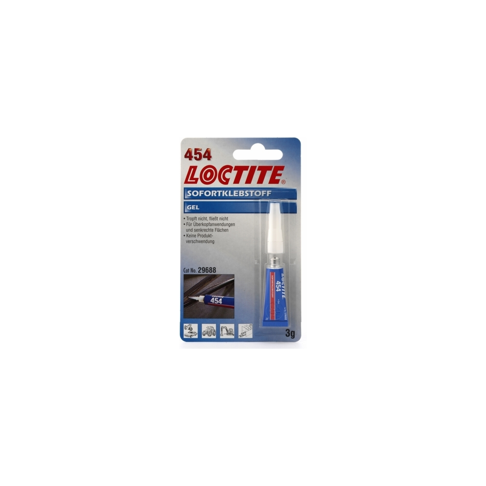 Loctite 454 Sofortkleber farblos 3gr Tube VE 12