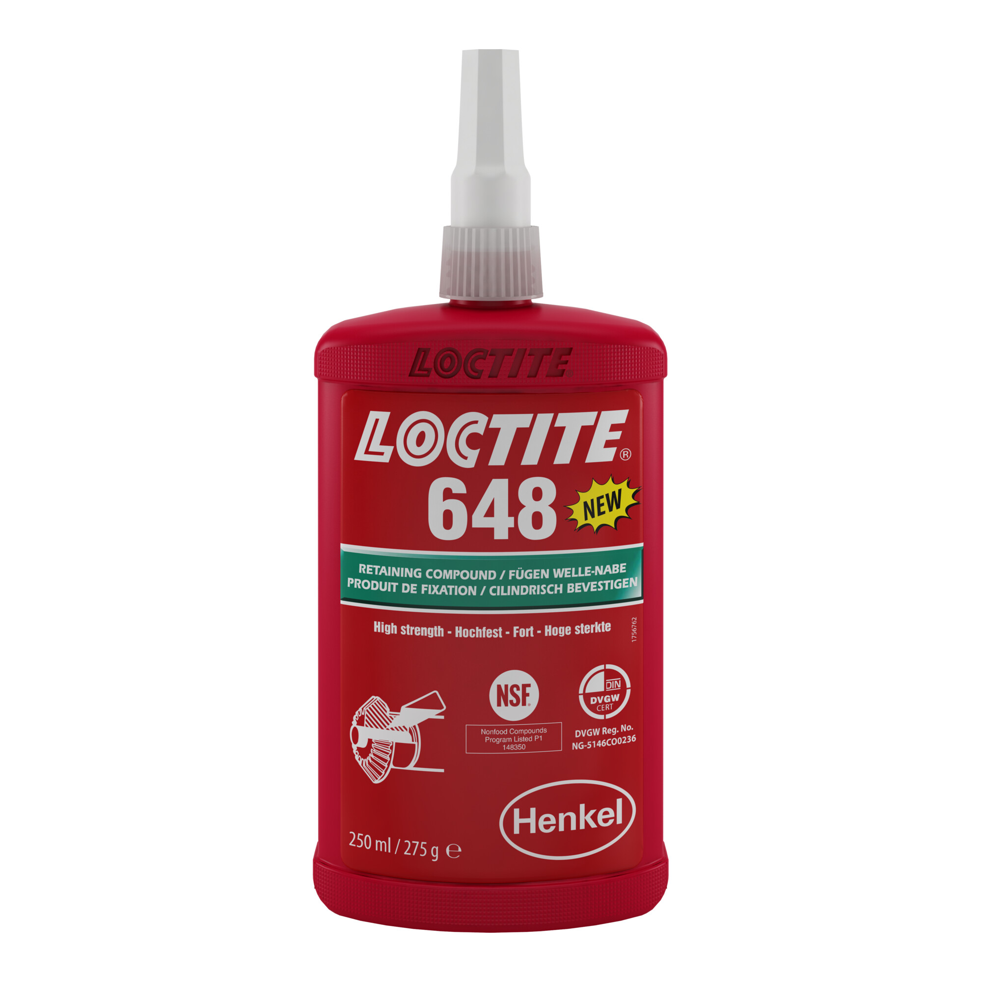 Loctite 648 Fügeprodukt hochfest temperaturbeständig 250ml