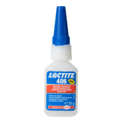 Plastiques et élastomères adhésifs instantanés Loctite 406 à faible viscosité