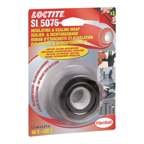 Loctite SI 5075 Ruban de réparation noir/rouge 4,27 m Bl