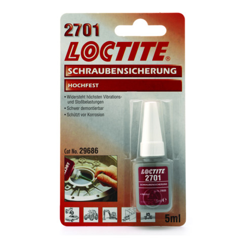 Loctite Typ 2701 Schraubensicherung 5ml hochfest