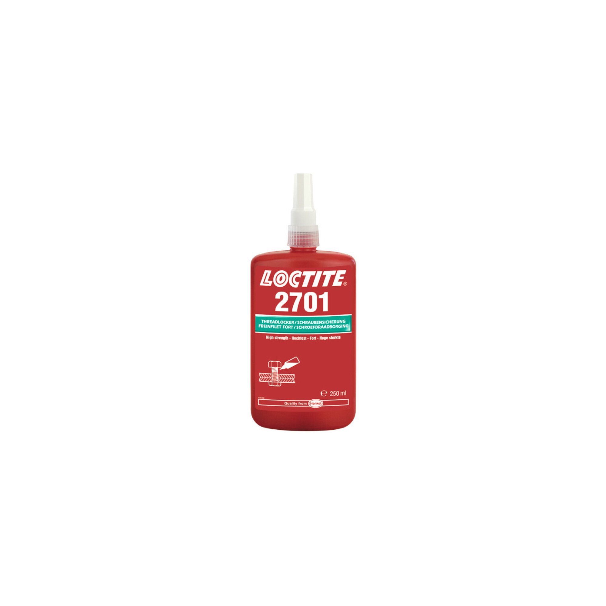 Loctite Typ 2701 Schraubensicherung hochfest besonders für verchromte Flächen 250ml