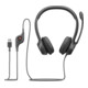 Logitech Casque stéréo H390 USB noir Retail