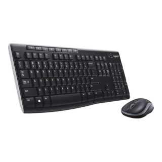 Logitech Ensemble clavier/souris USB, sans fil, 1000 dpi MK270 noir