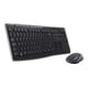 Logitech Ensemble clavier/souris USB, sans fil, 1000 dpi MK270 noir