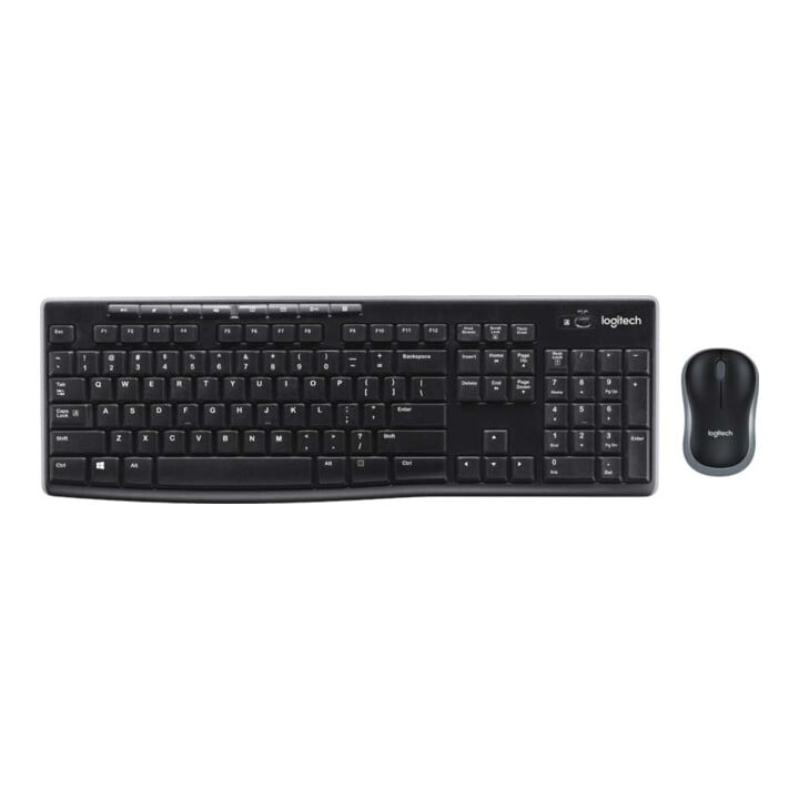 Logitech Ensemble clavier/souris USB, sans fil, 1000 dpi MK270 noir