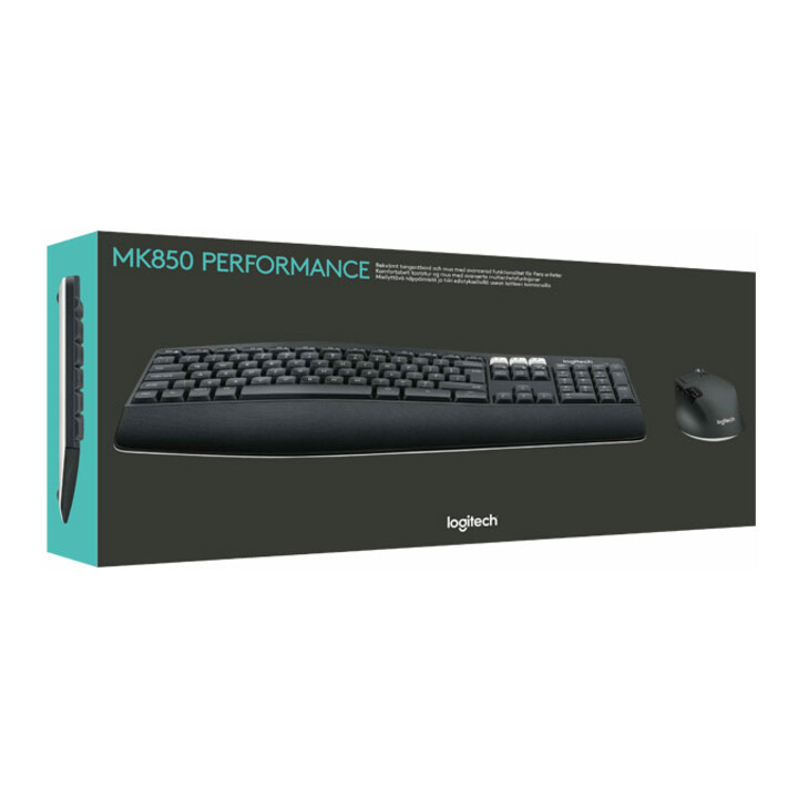 Logitech Ensemble clavier/souris USB sans fil, 1000 dpi MK850 noir