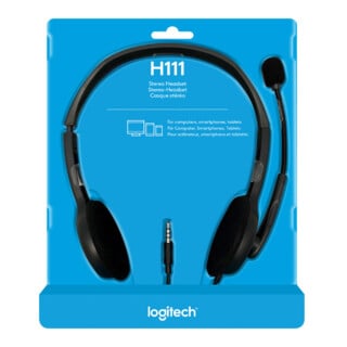 Logitech Headset Stereo H111 schwarz Retail