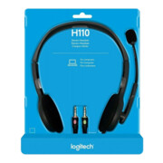 Logitech Headset Stereo sw, Retail H110