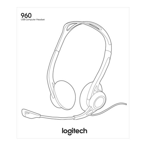 Logitech Headset USB PC960 sw