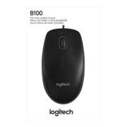 Logitech Maus USB,800dpi,3Tasten B100 sw