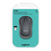 Logitech Maus USB,wireless,1000dpi M185 gr