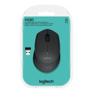 Logitech Souris sans fil optique, 1000 dpi, 3 boutons M280 noire