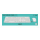 Logitech Tastatur/Maus Set SilentTouch Wireless MK295 weiß