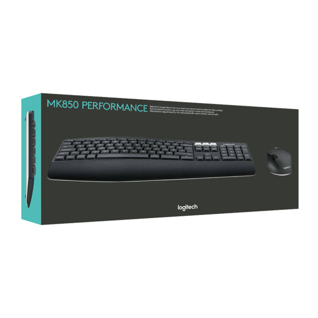 Logitech Tastatur/Maus set USB,wireless,1000dpi MK850 sw
