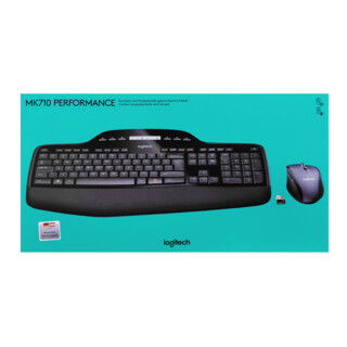 Logitech Tastatur/Maus Set Wireless,Optisch MK710 sw