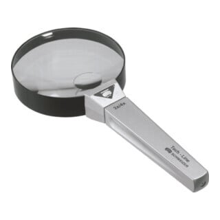 Loupe à main Tech-Line grossissement x 2/x 4 D. lentille 90/20 mm SCHWEIZER