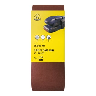 LS 309 XH Bandes portative Klingspor 100 x 610 mm Grain 40 F5, SB-emballé avec onglet