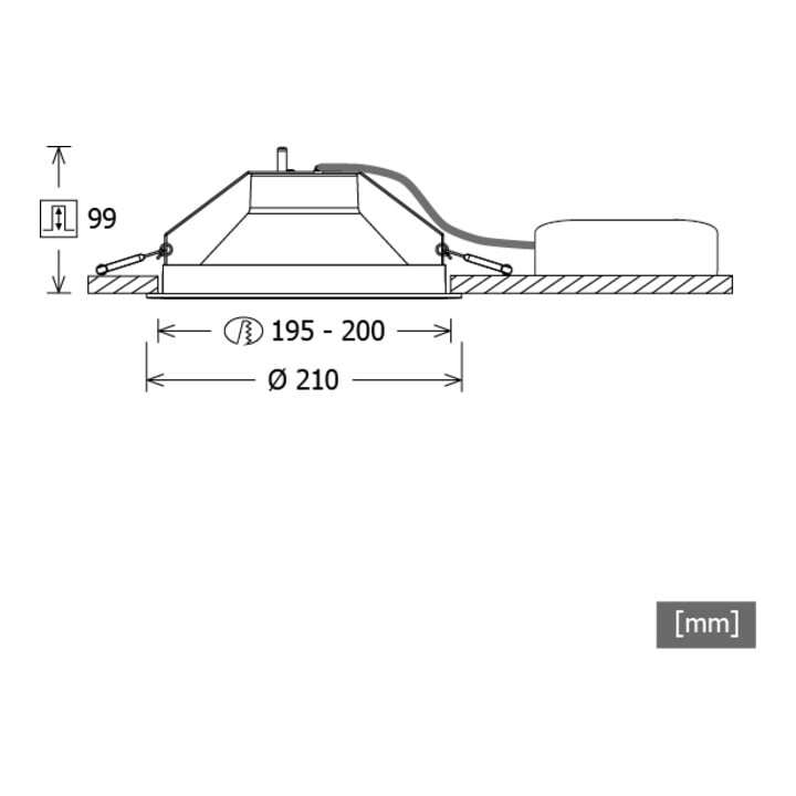 LTS LED-Downlight 102.840 840 blanc