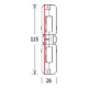 LTS Licht&Leuchten Connecteur longitudinal blanc ST-IE/9003 WS