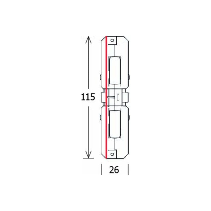 LTS Licht&Leuchten Connecteur longitudinal blanc ST-IE/9003 WS