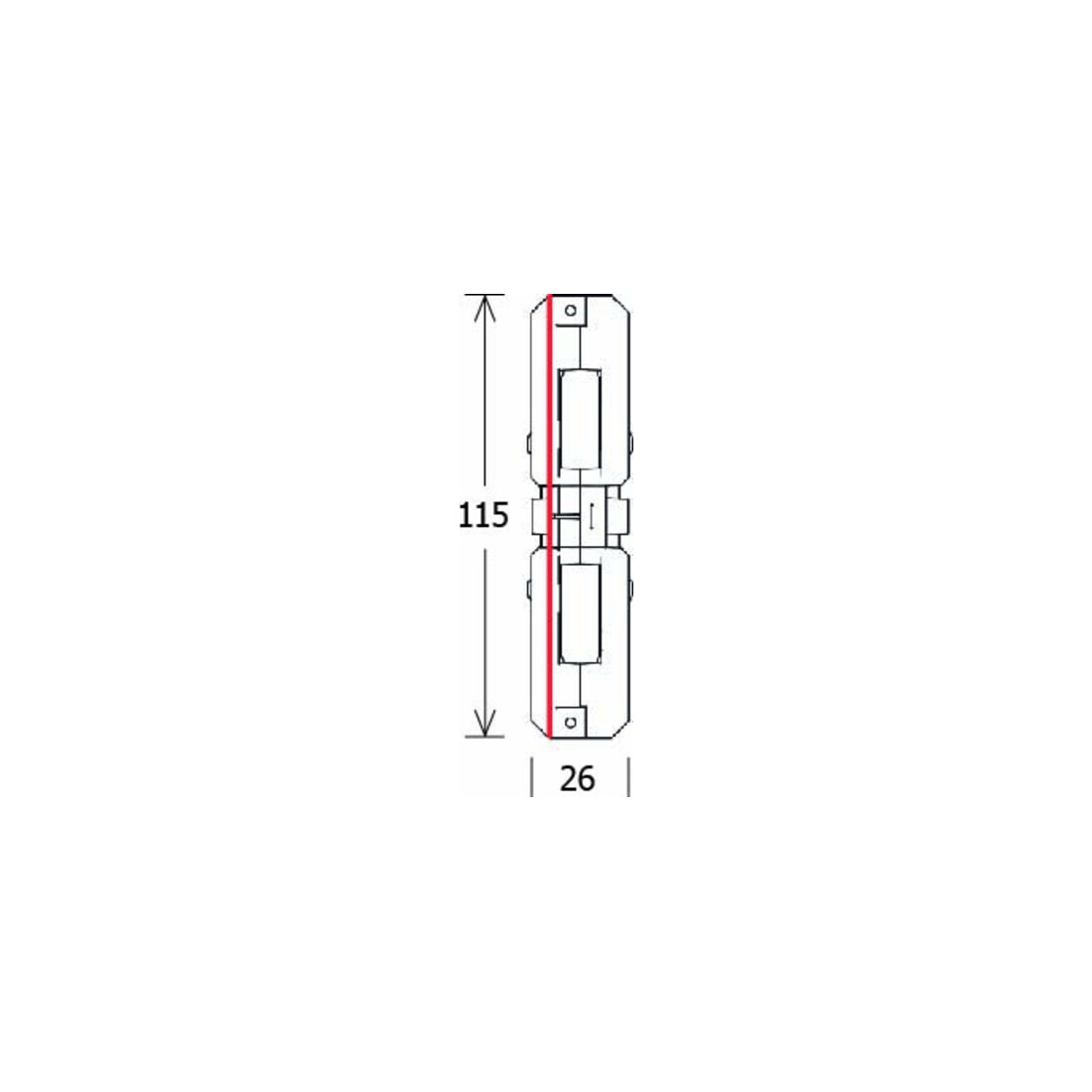 LTS Licht&Leuchten Connecteur longitudinal blanc ST-IE/9003 WS