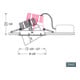 LTS Licht & Leuchten Einbaustrahler 940 weiß CSA-R 501.940.FL