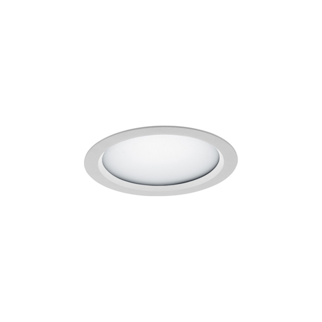 LTS Licht&Leuchten LED-Einbaudownlight 4000K inkl.Konverter VTFM 10.1540 weiss