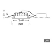 LTS Licht&Leuchten LED-Einbaudownlight 4000K inkl.Konverter VTFM 10.1540 weiss-5
