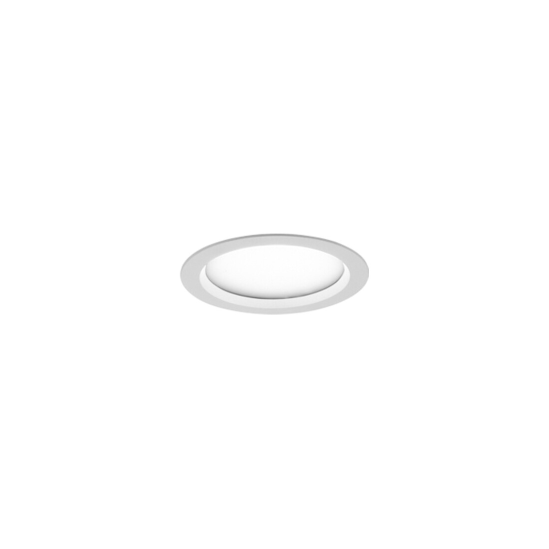 LTS Licht&Leuchten LED encastré downlight 3000K avec convertisseur VTFS 10.1030 blanc