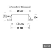 LTS Licht&Leuchten LED-spot encastrable 23W 4000K 1399lm PLL27410401/DALI si-5