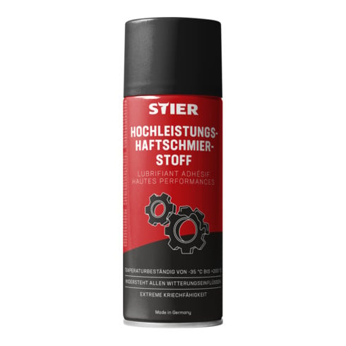 Lubrifiant adhésif haute efficacité STIER, résistance à la centrifugation 400 ml