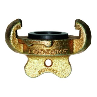 Lüdecke Raccord de fermeture pour sabots DIN 3489, fonte malléable, sans chaîne